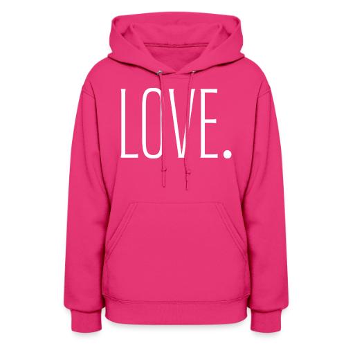 Smoon City_Just Text 6 Love Thin White - Women's Hoodie