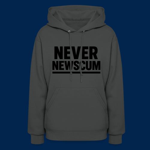 Never Newscum Design - Trump-Inspired Meme Apparel - Women's Hoodie