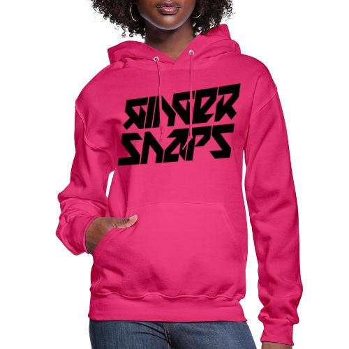 Ginger Snap5 logo (two lines black) - Women's Hoodie