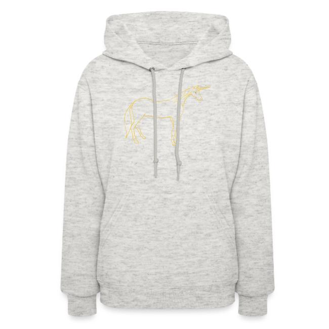 unicorn gold outline
