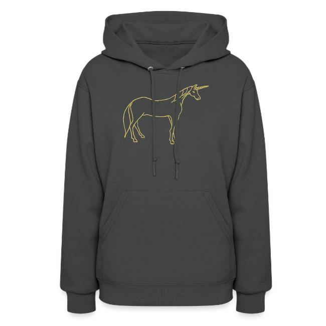 unicorn gold outline
