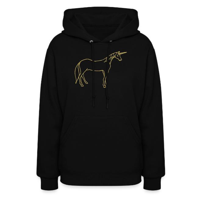 unicorn gold outline