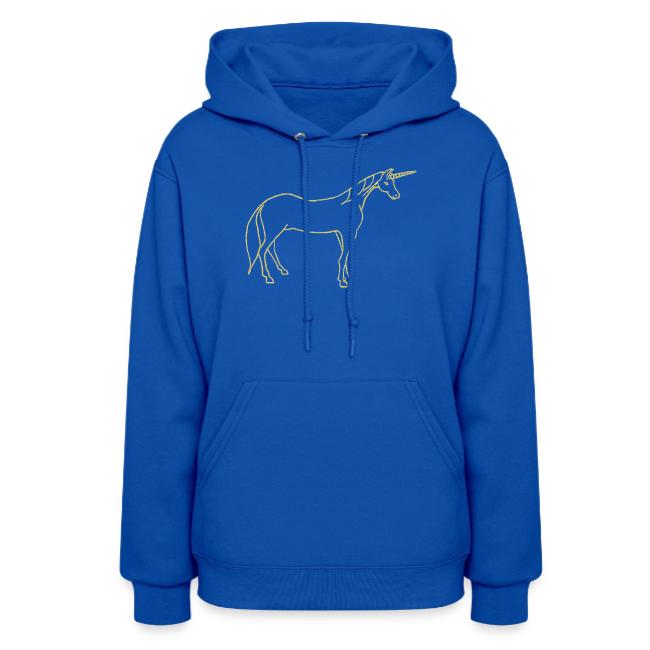 unicorn gold outline