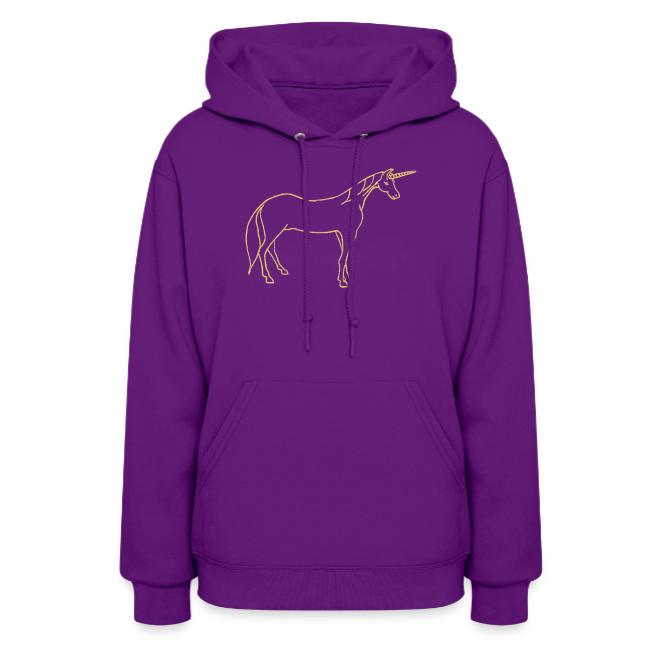 unicorn gold outline