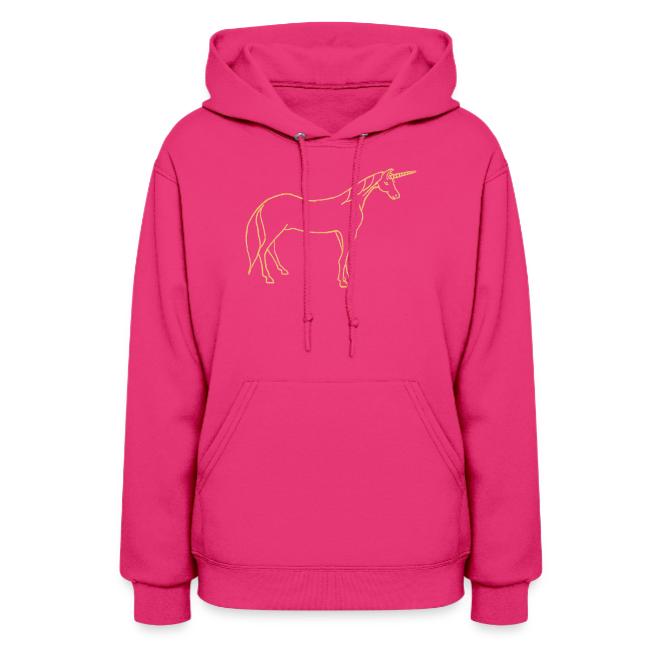 unicorn gold outline