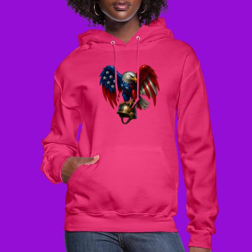 American Flag Bald Eagle - Helmet - Women's Hoodie