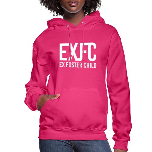 White EXFC logo png - Women's Hoodie