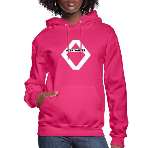 White Logo and Text - Women's Hoodie