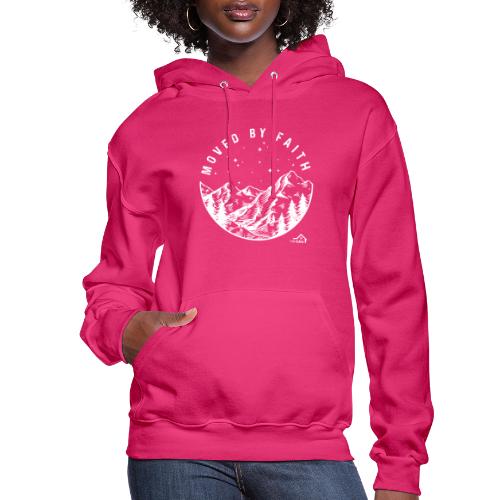 Moved By Faith White - Women's Hoodie