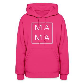 MAMA Women's Shirt Tee Comfy - Women's Hoodie - fuchsia - Front - Camila (177cm)
