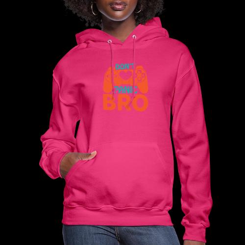 Don't Panic Bro! Heart Gamer - Women's Hoodie