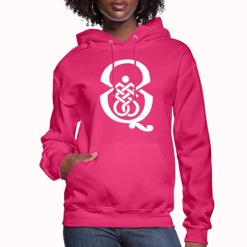 qcpb white logo - Women's Hoodie