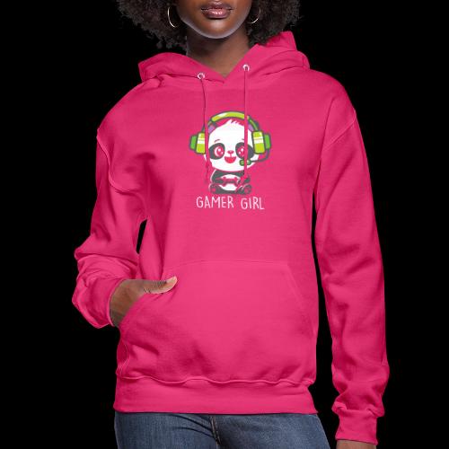 Cute Panda Gamer Girl - Women's Hoodie
