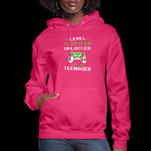 Level Thirteen Unlocked: Official Teenager - Women's Hoodie