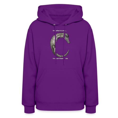 croc with text - Women's Hoodie