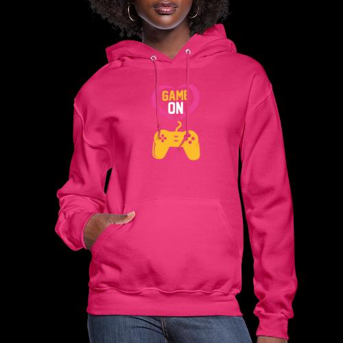 Game On! Pink Heart Controller - Women's Hoodie