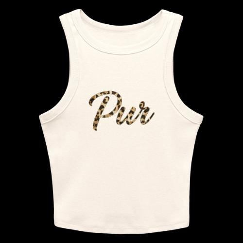 Pur Script - Slim Fit Rib Women's Tank Top