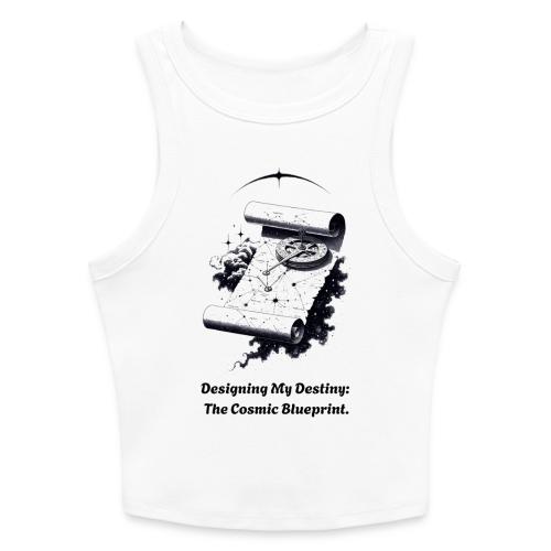 Cosmic Blueprint T-Shirt - Slim Fit Rib Women's Tank Top