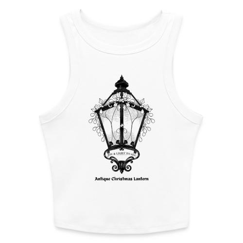 Antique Christmas Lantern T-Shirt - Slim Fit Rib Women's Tank Top