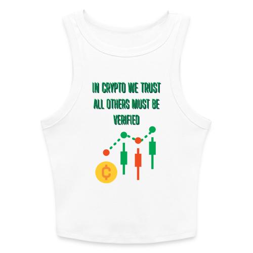 Sarcastic Bitcoin Investor T-shirt - Slim Fit Rib Women's Tank Top