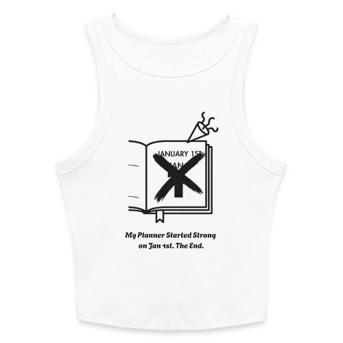 Jan 1st T-Shirt | Sarcastic New Year's - Slim Fit Rib Women's Tank Top