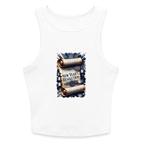 New Year's Resolution T-Shirt - Slim Fit Rib Women's Tank Top