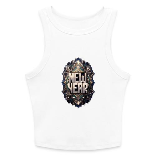 Evergreen New Year T-Shirt - Slim Fit Rib Women's Tank Top