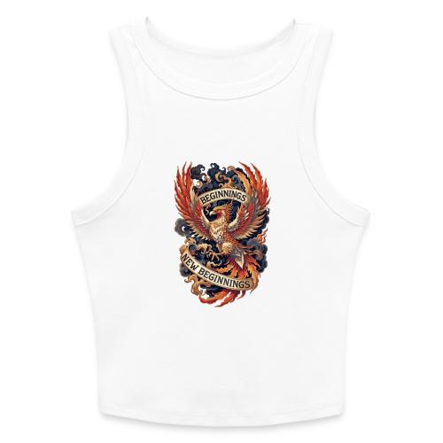 Phoenix New Year T-Shirt - Slim Fit Rib Women's Tank Top