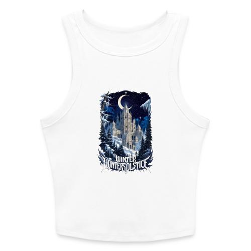 Celestial Winter Temple T-Shirt - Slim Fit Rib Women's Tank Top