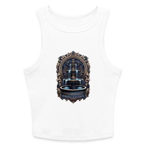 Gilded Baroque Fountain T-Shirt - Slim Fit Rib Women's Tank Top