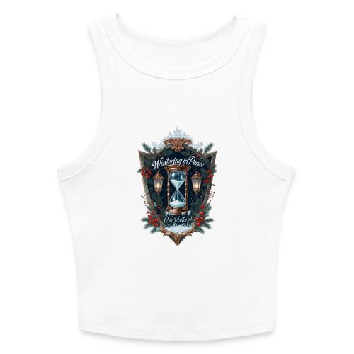 Wintering in Peace (No Visitors) T-Shirt - Slim Fit Rib Women's Tank Top