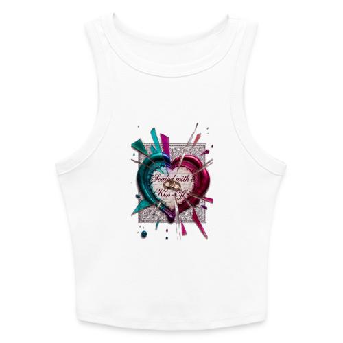 Sealed with a Kiss-Off T-Shirt - Slim Fit Rib Women's Tank Top