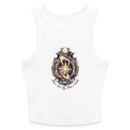 You Are My True North Celestial Compass T-Shirt - Slim Fit Rib Women's Tank Top