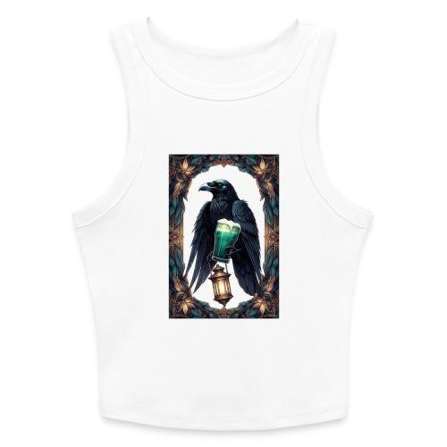 Pint of No Regrets Just Shenanigans Raven T-Shirt - Slim Fit Rib Women's Tank Top