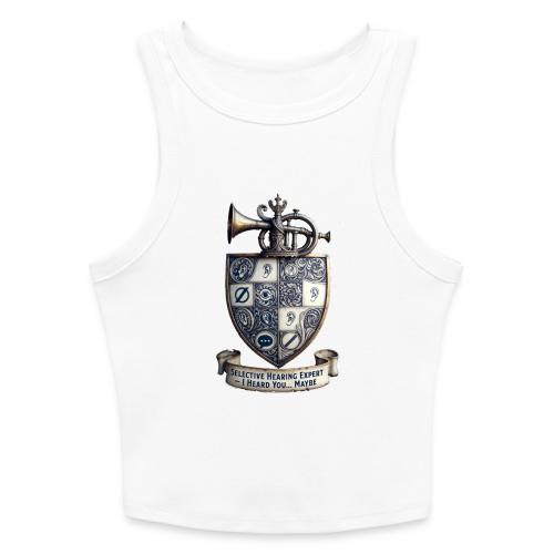 Selective Hearing Expert Crest T Shirt - Slim Fit Rib Women's Tank Top