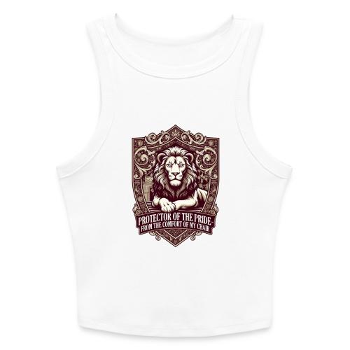 Protector of the Pride T Shirt, Sarcastic Dad Gif - Slim Fit Rib Women's Tank Top
