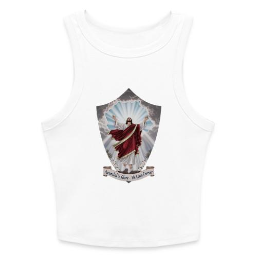 Easter Ascended in Glory T Shirt,Resurrection Gift - Slim Fit Rib Women's Tank Top