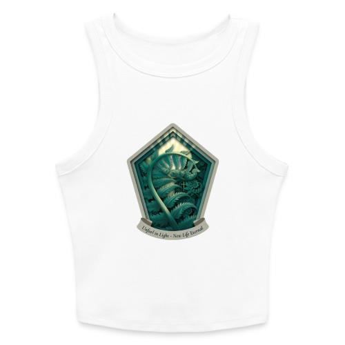 Easter Unfurl in Light Fern T Shirt, Spring Gift - Slim Fit Rib Women's Tank Top