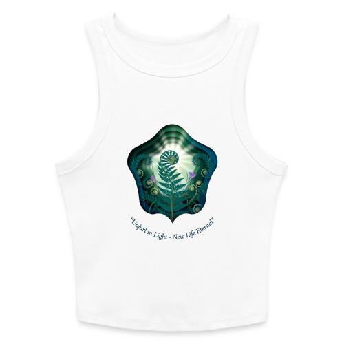 Easter Unfurl in Light Resurrection T Shirt, Gift - Slim Fit Rib Women's Tank Top