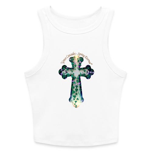 Easter Grace Cascades Eternal T Shirt, Mercy Gift - Slim Fit Rib Women's Tank Top