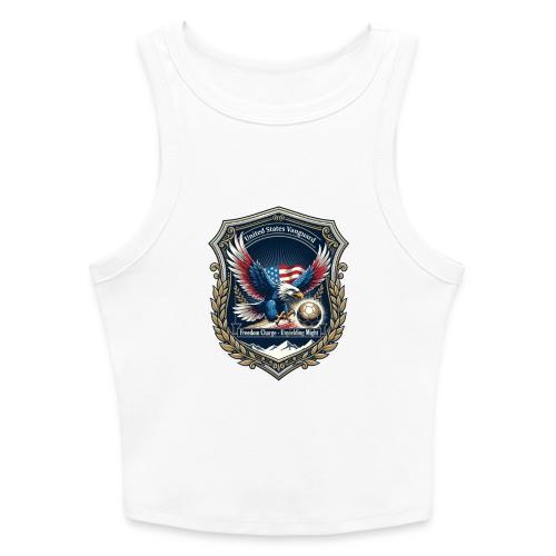 USA Eagle Vanguard T-Shirt,American Flag PrideGift - Slim Fit Rib Women's Tank Top