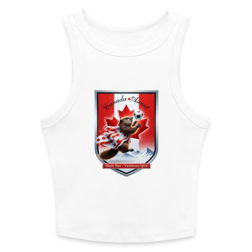 Canada Beaver Ascent T-Shirt, Canadian Pride Gift - Slim Fit Rib Women's Tank Top