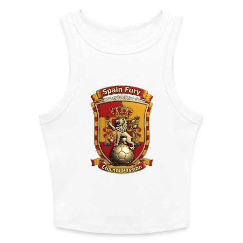 Spain Lion Fury T-Shirt, Spanish Crest Gift - Slim Fit Rib Women's Tank Top