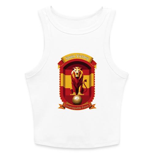 Spain Lion Victory T-Shirt, Flag Pride Crest Gift - Slim Fit Rib Women's Tank Top
