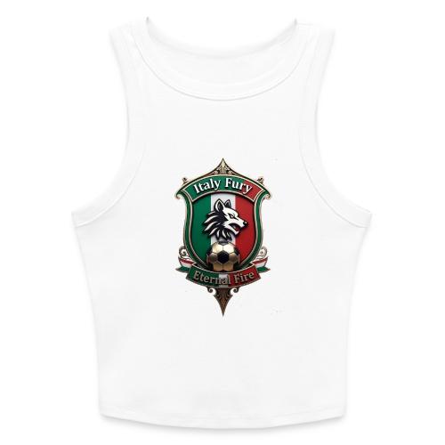 Italy heritage Wolf Fury Tee, Pride Badge Gift - Slim Fit Rib Women's Tank Top