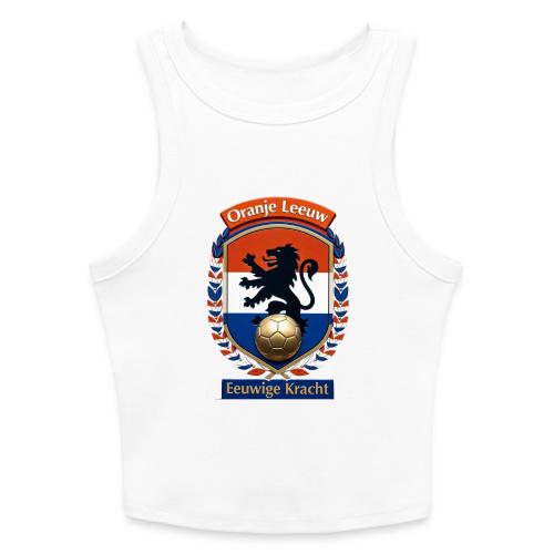 Netherlands Lion Premium T-Shirt, Dutch Flag Gift - Slim Fit Rib Women's Tank Top