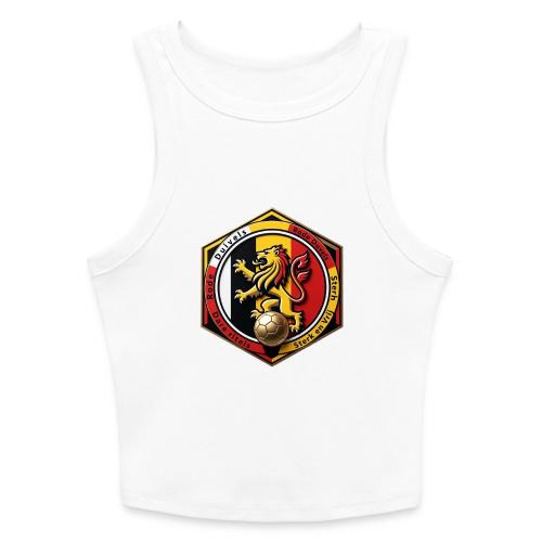 Belgium Lion Valor T-Shirt, Belgian Pride Gift - Slim Fit Rib Women's Tank Top
