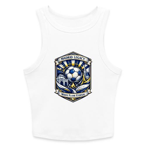 Madrid White Legacy T Shirt, Madrid Fan Gift - Slim Fit Rib Women's Tank Top
