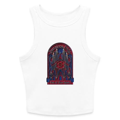 Barcelona Scarlet Pride T Shirt, Vibrant City Gift - Slim Fit Rib Women's Tank Top