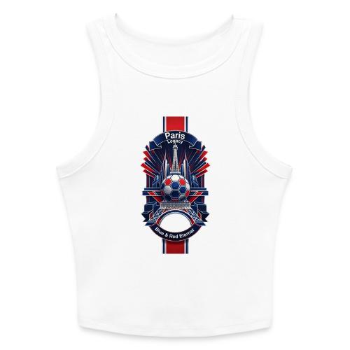 Paris Tower Legacy T Shirt, Soccer City Pride Gift - Slim Fit Rib Women's Tank Top
